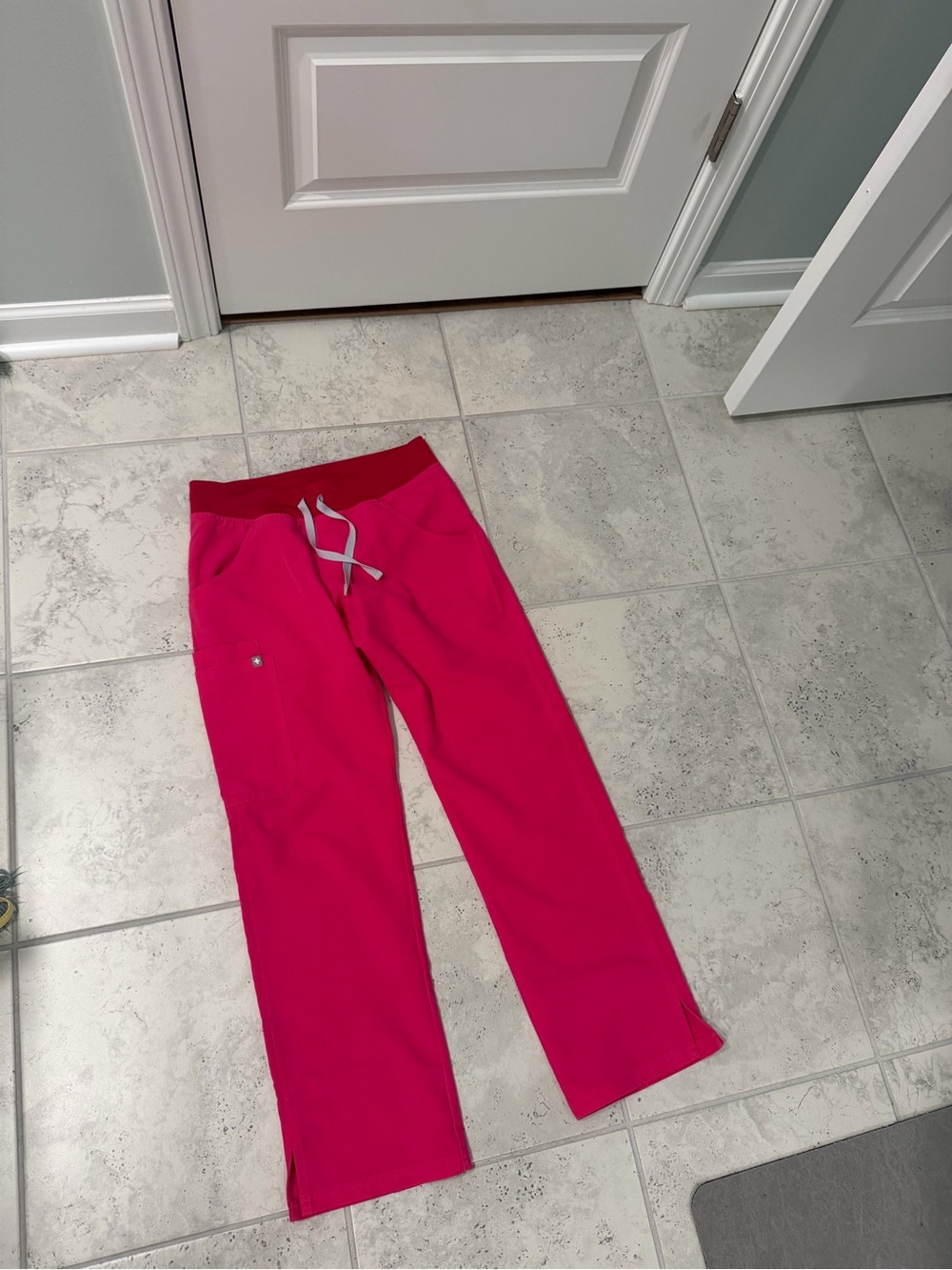 Figs Bright Pink Scrub Pants